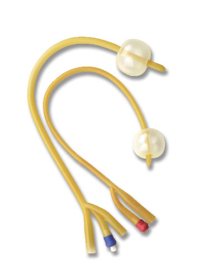 Latex (Silicone Coated) Foley Catheter Nelaton Tip