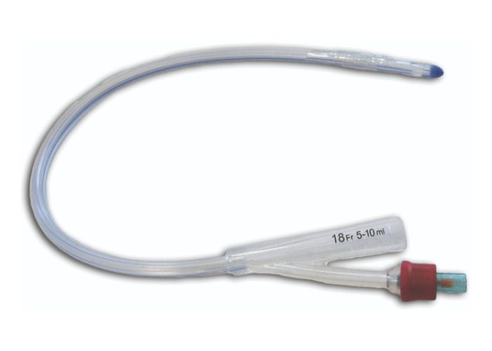 Silicone Foley Catheter Nelaton Tip with Longitudinal Grooves