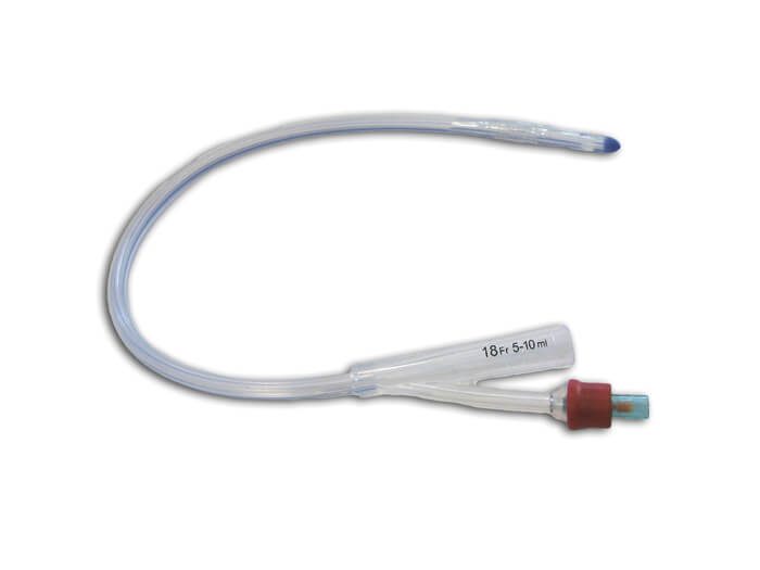 Silicone Foley Catheter Nelaton Tip with Longitudinal Grooves