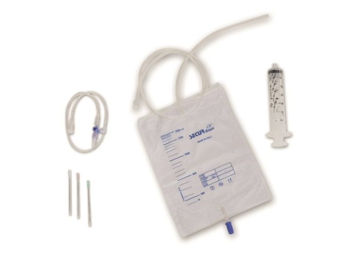 Thoracenthesis Kit with 8000 ml Collection Bag with Outlet