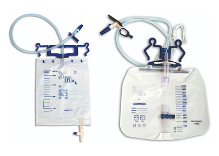 Closed system urine bags 2000 ml