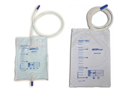 Single use urine bags 2000 ml